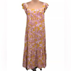 Knox Rose Pink and Yellow Maxi Dress